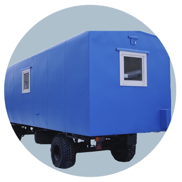 Вагон-дом кухня столовая на 12 человек 8000х2500 мм